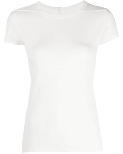 Rick Owens Camiseta con cuello redondo - Blanco