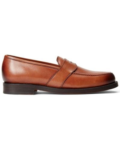 Polo Ralph Lauren Braygan Leather Loafers - Brown
