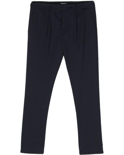 Dondup Mid-rise Tailored Pants - Blue