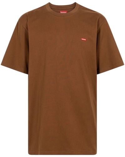 Supreme Small Box Cotton T-shirt - Brown