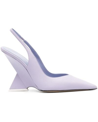 The Attico Cheope 105mm Slingback Pumps - Wit