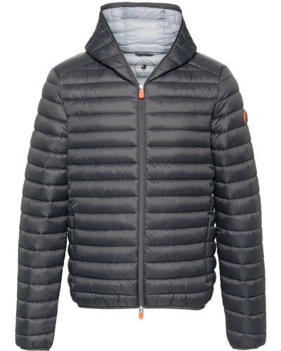 Save The Duck Donald Hooded Padded Jacket - Grey