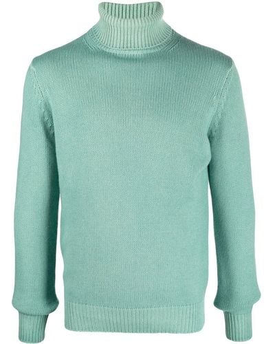 Dell'Oglio Roll-neck Knit Sweater - Green