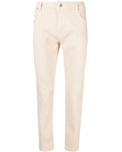 Eleventy Mid-rise Straight-leg Jeans - Natural