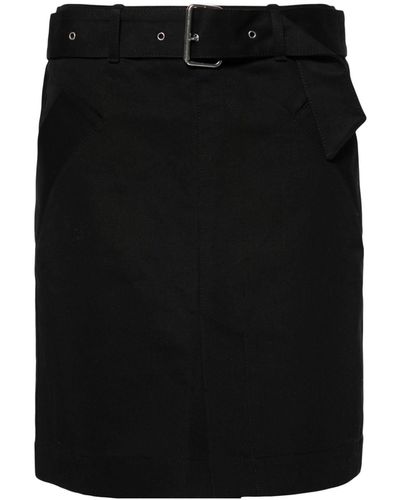 Totême Trench Cotton Skirt - Black
