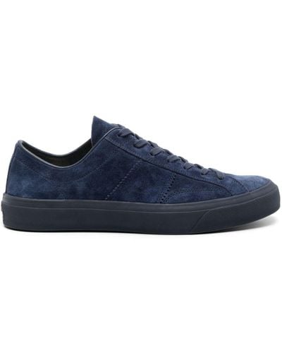 Tom Ford Cambridge Suède Sneakers - Blauw