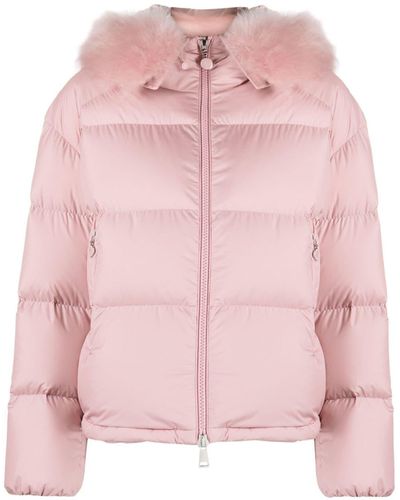 Moncler Mino Donsjack Met Capuchon - Roze