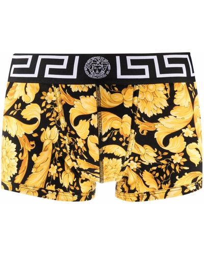 Versace Shorts mit Barocco-Print - Mettallic