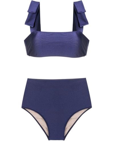 Adriana Degreas Bow-detailing Bikini - Blue