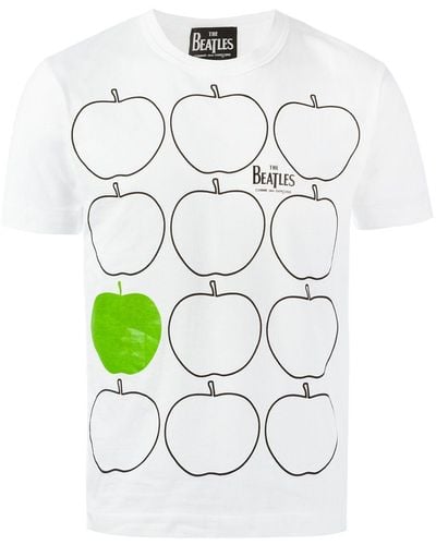Comme des Garçons Apples プリント Tシャツ - ホワイト