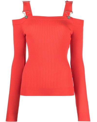 Moschino Jeans Off-shoulder Top - Rood