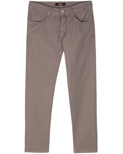 Incotex Klassische Slim-Fit-Jeans - Braun
