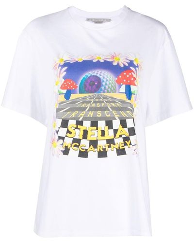 Stella McCartney T-shirt Transcend à imprimé graphique - Blanc
