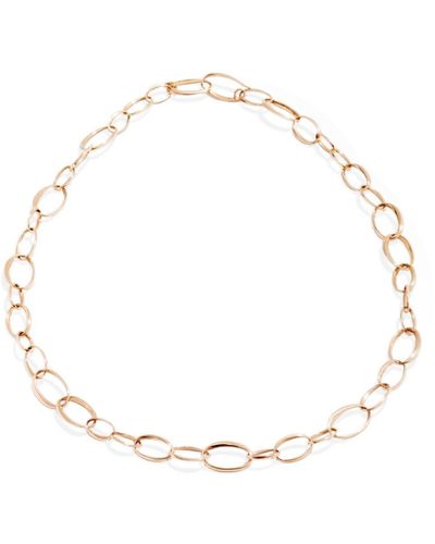 Pomellato 18kt rose gold chain link necklace - Neutro
