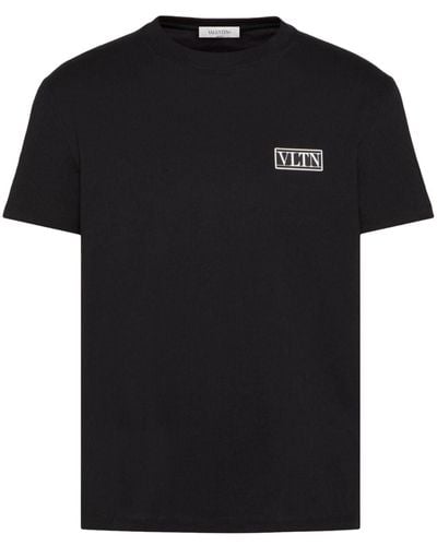 Valentino Garavani T-shirt VLTN con applicazione - Nero