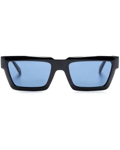 Calvin Klein Rectangle-frame Tinted Sunglasses - Blue