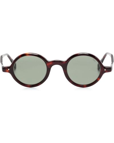 Eyevan 7285 Round-frame Sunglasses - Brown