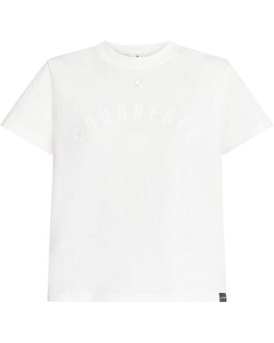 Courreges Ac Straight T-Shirt - Weiß