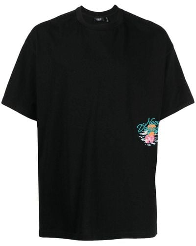 FIVE CM T-shirt con stampa grafica - Nero