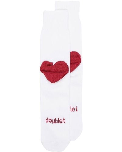 Doublet メタリック靴下 - ホワイト