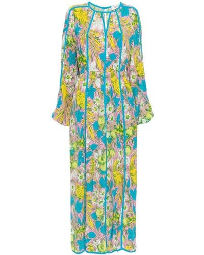 Diane von Furstenberg Scott Floral-print Dress - Blue