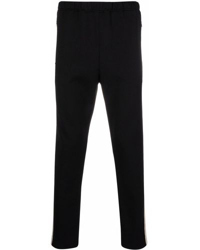 Alexander McQueen Pantalon de jogging à bandes contrastantes - Noir