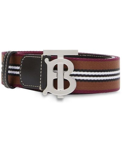 Burberry Cintura con fibbia Icon Stripe - Marrone