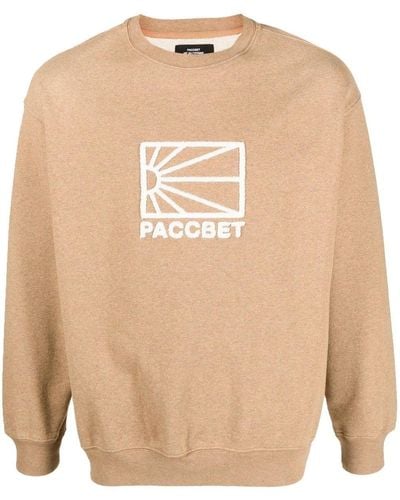 Rassvet (PACCBET) Sweater Met Geborduurd Logo - Naturel