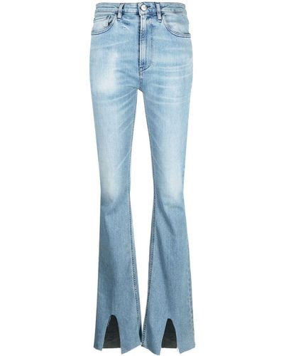 3x1 Ankle Slit Flared Jeans - Blue