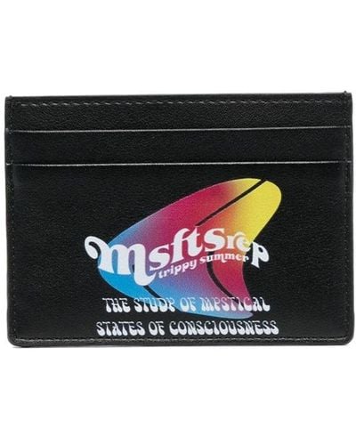 Msftsrep Logo-print Faux-leather Cardholder - White
