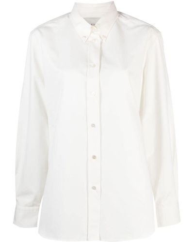 Studio Nicholson Bissett Long-sleeve Cotton Shirt - White