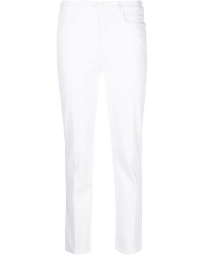 L'Agence Alexia Cropped Jeans - White