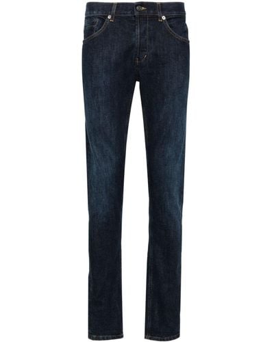 Dondup George Mid-rise Tapered Jeans - Blue