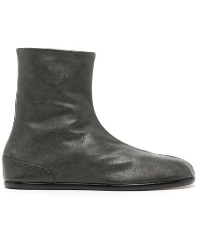 Maison Margiela Tabi Flat Ankle Boots - Black