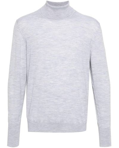 Eleventy Turtleneck Wool Sweater - White
