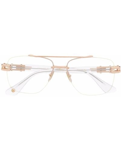 Dita Eyewear Pilotenbrille mit mattem Finish - Weiß