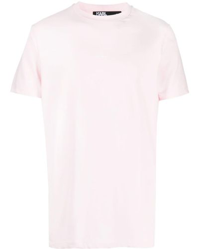 Karl Lagerfeld クルーネック Tシャツ - ピンク