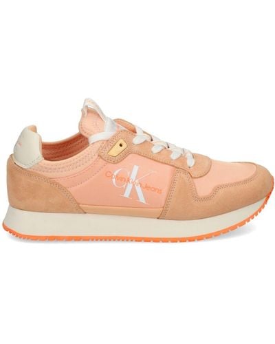 Calvin Klein Runner Panelled Sneakers - Pink