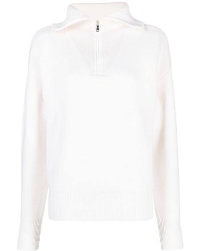 Coperni Wool-blend Half-zip Sweater - White