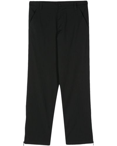 Just Cavalli Ankle-zips Straight-leg Trousers - Black