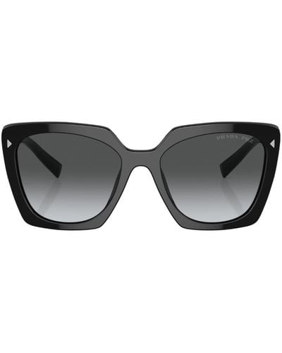 Prada Sonnenbrille mit eckigen Formen - Schwarz
