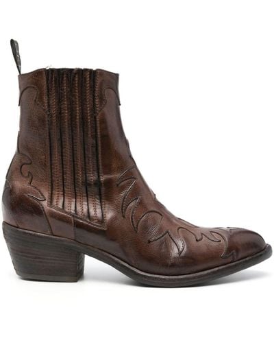 Sartore 55mm Leather Boots - Brown