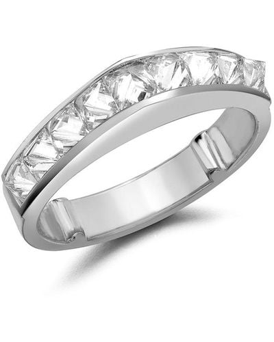 Pragnell 18kt White Gold Rockchic Peaked Diamond Ring