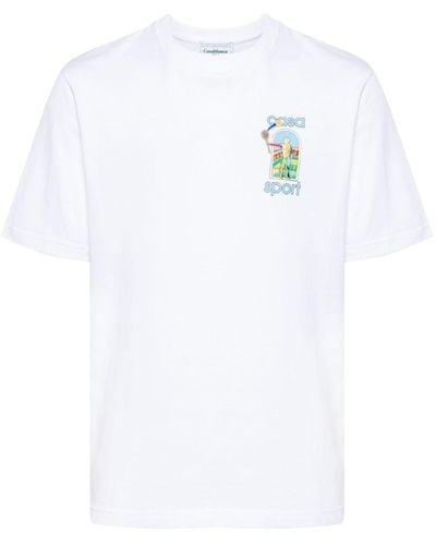 Casablanca Camiseta con estampado Le Jeu - Blanco