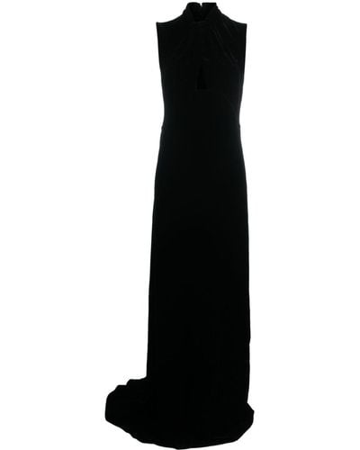 N°21 ベルベット ノースリーブドレス - ブラック