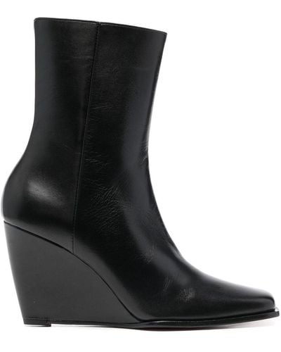 Wandler Square-toe 90mm Ankle Boots - Black