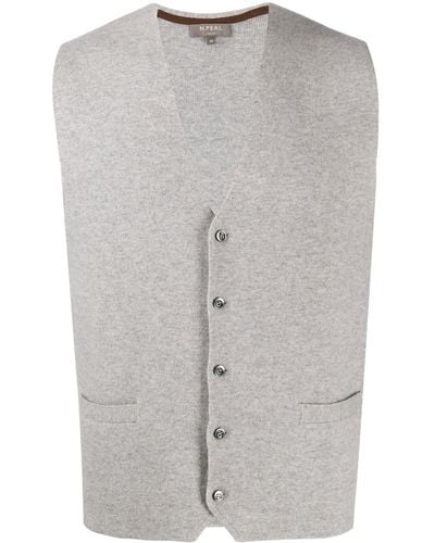 N.Peal Cashmere Milano Waistcoat - Grey