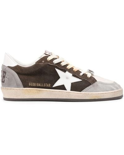 Golden Goose Baskets Ball Star en cuir - Marron