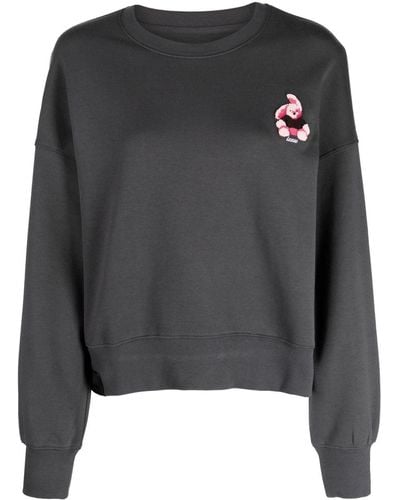 Izzue Sweater Met Geborduurd Logo - Zwart