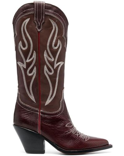 Sonora Boots Santa Fe 85mm Pointed-toe Boots - Brown